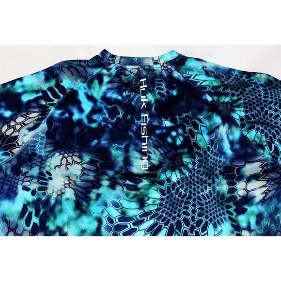 Huk Performance Fabrics Men's Long Sleeve Crew Neck Fishing Scales Shirt Size XL - Picture 4 of 7